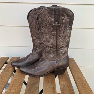 CYBER MONDAY Lucchese Charlie 1 Horse Cowboy Boots in Chocolate